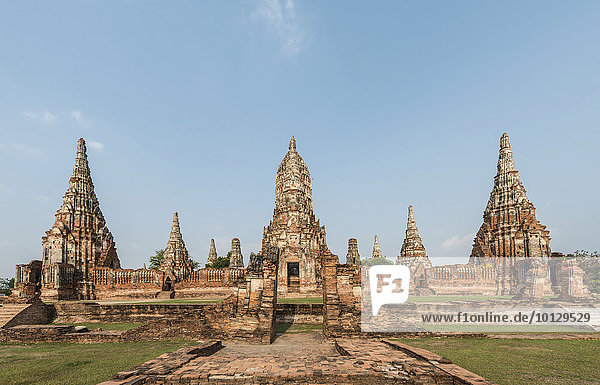 Buddhistischer Tempel  Wat Chai Watthanaram  Ayutthaya  Thailand  Asien