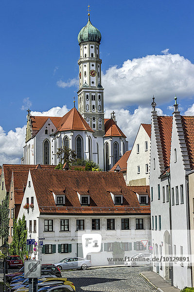 Klosterkirche Sankt Ulrich und Afra  Augsburg  Schwaben  Bayern  Deutschland  Europa
