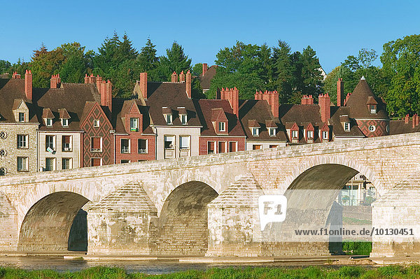 Brücke über den Loiret  Gien  Loiret  Frankreich  Europa