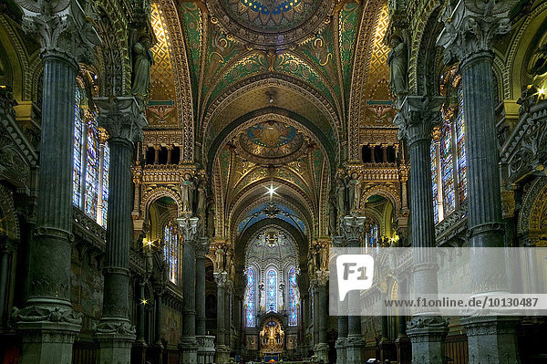 Notre-Dame-Basilika  Lyon  Rhône-Alpes  Frankreich  Europa