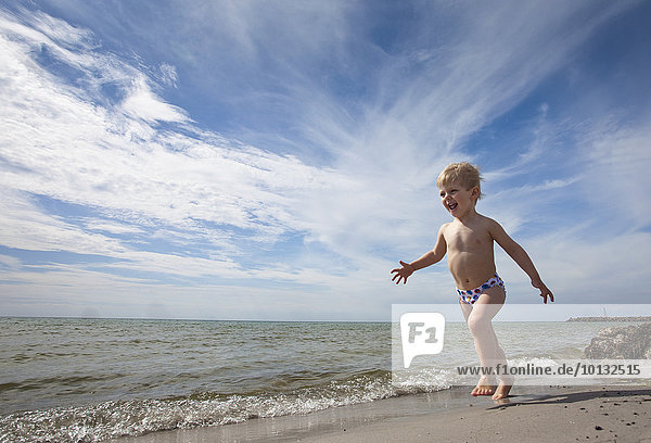 Strand Junge - Person rennen