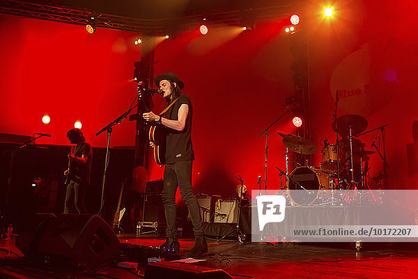 The British singer and songwriter James Bay live at Blue Balls Festival in Lucerne  Switzerland  Europe