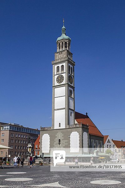 Perlach Tower  Augsburg  Bavaria  Germany  Europe