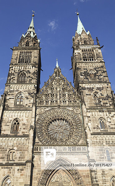 Lorenzkirche  Nürnberg  Bayern  Deutschland  Europa