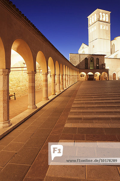Basilika San Francesco  UNESCO Weltkulturerbe  Assisi  Provinz Perugia  Umbrien  Italien  Europa