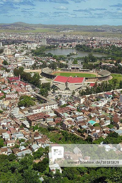 Das Stadion der Hauptstadt Antananarivo  Tana  Madagaskar  Afrika
