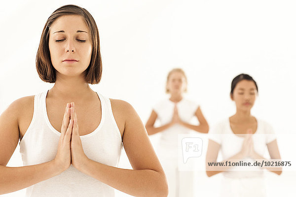 Frau Meditation Yoga