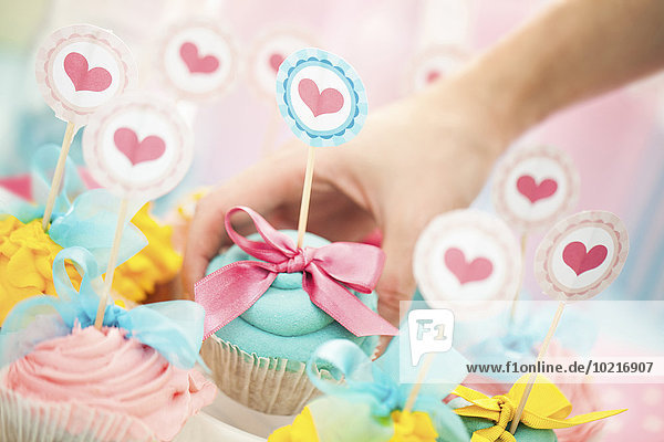 Party Close-up Geburtstag auswählen cupcake