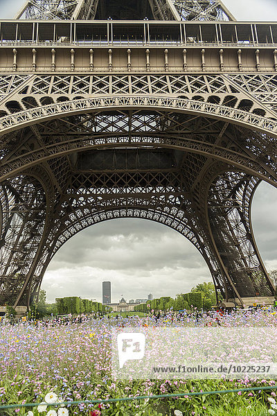 Frankreich  Paris  Teil des Eiffelturms