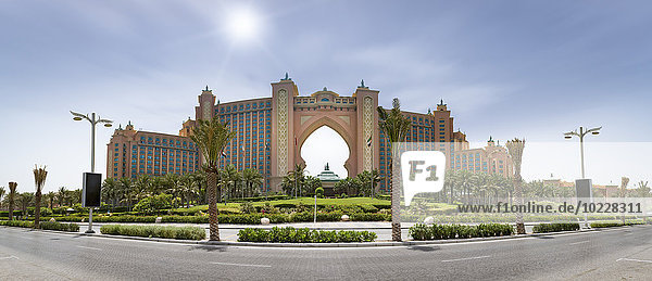 Vereinigte Arabische Emirate  Dubai  Panoramablick auf das Atlantis the Palm Hotel