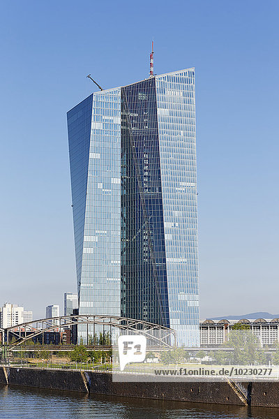 Deutschland  Frankfurt  Blick auf die Europäische Zentralbank
