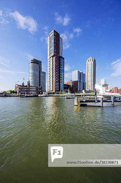 Niederlande  Rotterdam  Feijenoord  Blick ins Stadtzentrum