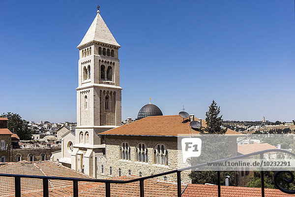 Israel  Jerusalem  View to Cathedral of Christ the Saviour  Christiane quarter
