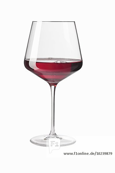 Burgunderglas mit Rotwein