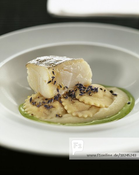 Cod Fish Mousse Aioli; Apple; Apple mousse; Blur; Blurred; Clipfish; Cod; Codfish ...