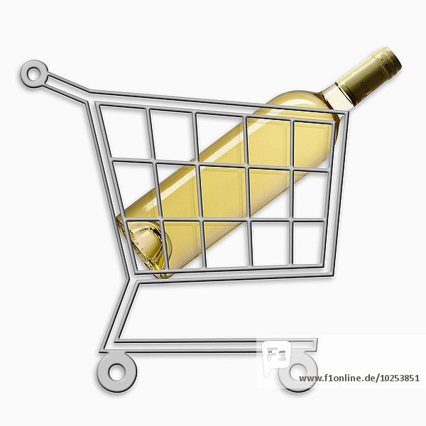Weißwein Flasche Supermarkt
