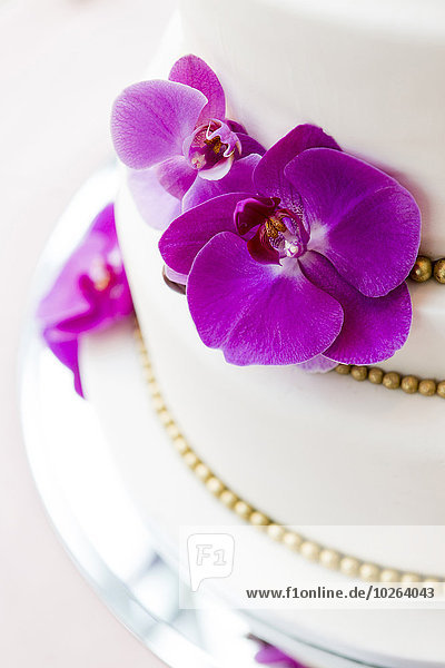 Hochzeit Close-up Dekoration Kuchen Orchidee Kanada