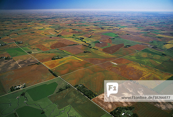 Vereinigte Staaten Von Amerika Usa Nahe Landwirtschaft Feld Herbst Ansicht Luftbild Fernsehantenne South Dakota