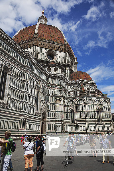 Kathedrale Ansicht Platz Florenz Italien