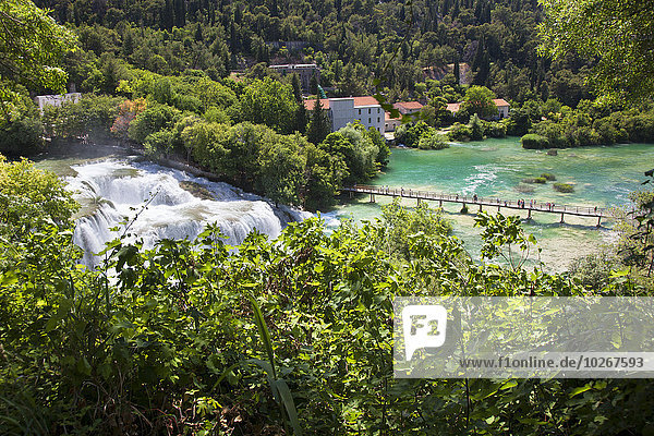 Nationalpark Wasserfall Kroatien Dalmatien Sibenik