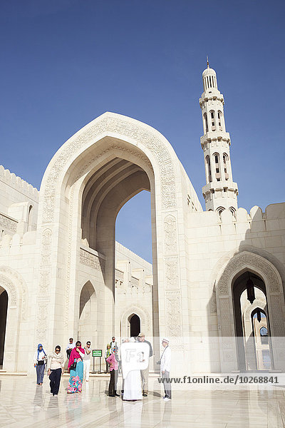 Maskat Hauptstadt Ehrfurcht Tourist Moschee Oman