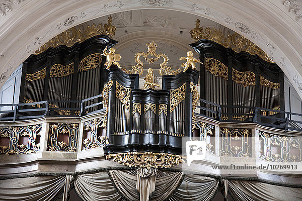 Pipe organ in the Stiftkirche (church)  Duernstein in Wachau  Lower Austria  Austria
