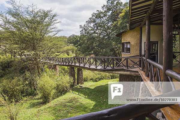 Fußgängerbrücke Nairobi Hauptstadt Lodge Landhaus Kenia
