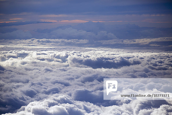 Haleakala East Maui Volcano Nationalpark Amerika Wolke über hoch oben Ansicht Verbindung Hawaii Maui