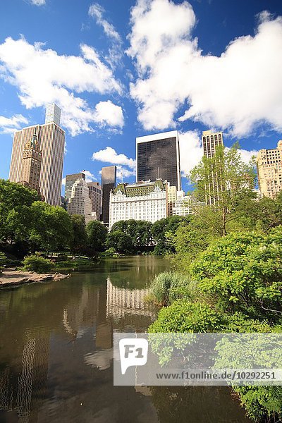Stadtbild vom Central Park aus gesehen Manhattan New York City USA
