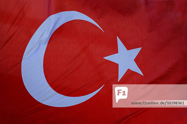 Türkische Fahne  Detail