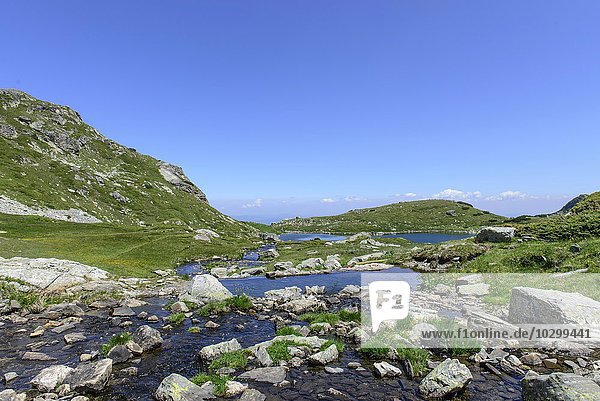 Landschaft  See  Berge  sieben Seen Platte  Rila-Gebirge  Bulgarien  Europa