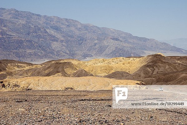 Farbige Gesteinsformationen bei Furnace Creek, Death Valley Nationalpark, Mojave Wüste, Kalifornien, USA, Nordamerika