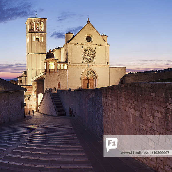 Basilika San Francesco,  UNESCO Weltkulturerbe,  Assisi,  Provinz Perugia,  Umbrien,  Italien,  Europa