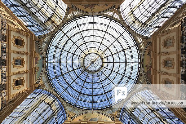 Galleria Vittorio Emanuele II  Viktor-Emanuel-Galerie  Milano  Mailand  Lombardia  Lombardei  Italien  Europa
