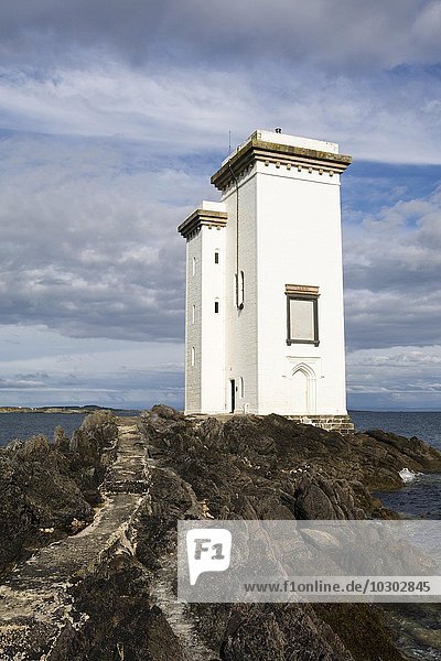 Port Ellen Leuchtturm  auch Carraig Fhada Leuchtturm  Port Ellen  Isle of Islay  Innere Hebriden  Schottland  Großbritannien  Europa
