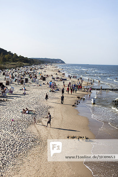 Germany  Mecklenburg-Western Pomerania  Ruegen  beach at Baltic seaside resort Binz