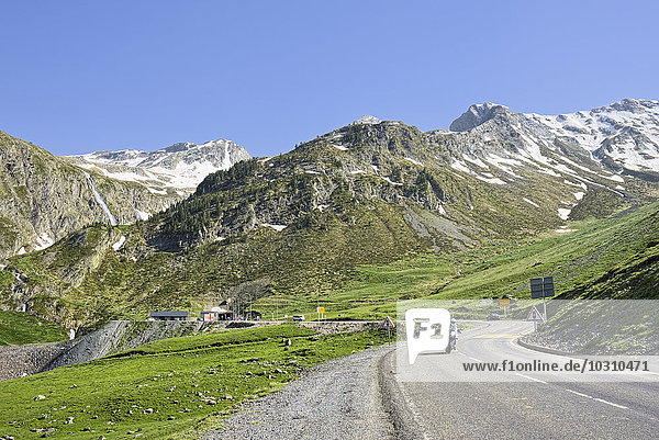 France  Central Pyrenees  Hautes-Pyrenees  Mountain road