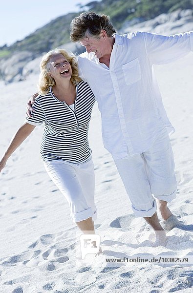 Happy couple on a beach