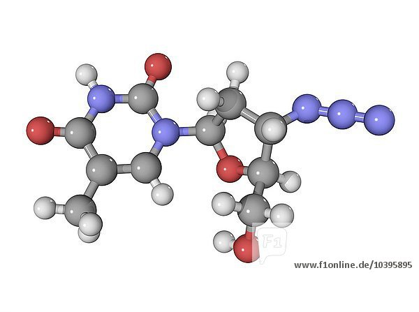 Molekül des antiretroviralen Medikaments AZT