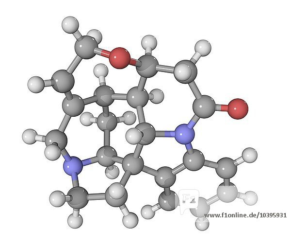 Strychnin-Drogenmolekül