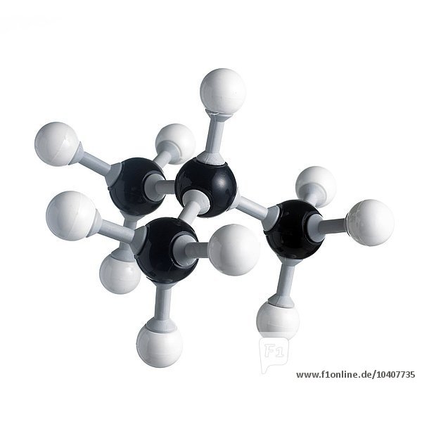 Isobutan-Molekül