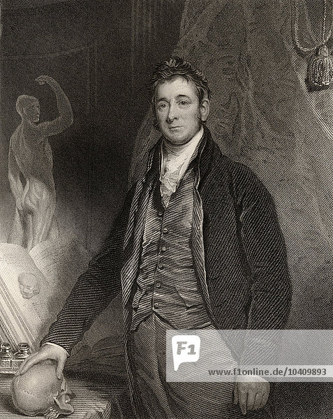 Shee  Sir Martin Archer (1796-1850) (nach) Sir Anthony Carlisle  gestochen von H. Robinson  aus The National Portrait Gallery  Band I  veröffentlicht um 1820 (Litho)