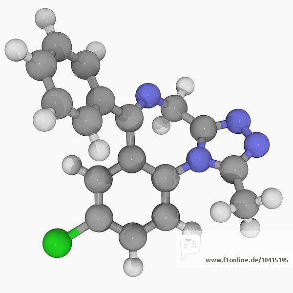 Alprazolam Medikament Molekül