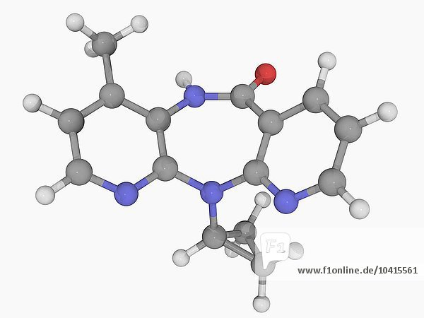 Molekül des Medikaments Nevirapin