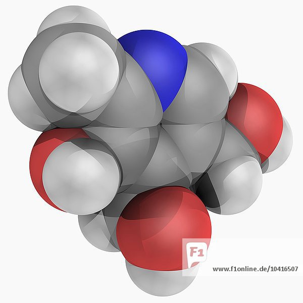 Vitamin B6 Pyridoxin-Molekül
