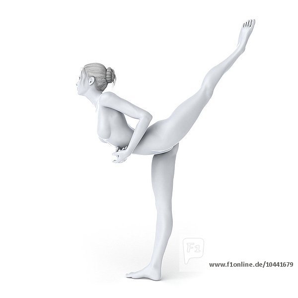 Ballet dancer  computer artwork. Ballet dancer  artwork