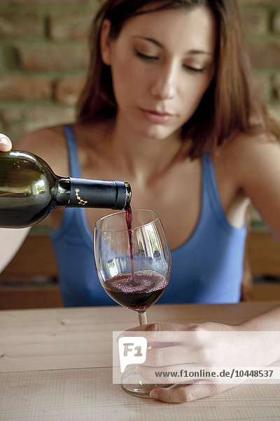 depressed woman  glass of wine