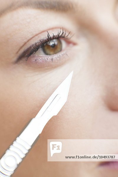 MODEL RELEASED. Cosmetic surgery  conceptual image. Cosmetic surgery  conceptual image