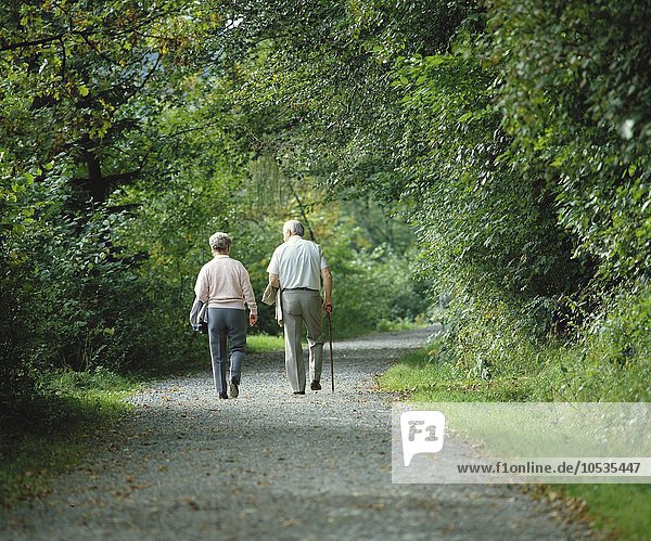10123017  Person  Natur  Spaziergang  Paar  Paar  Spaziergang  Wald  Wald  Weg  Waldstraße