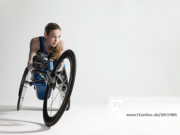 Female wheelchair athlete